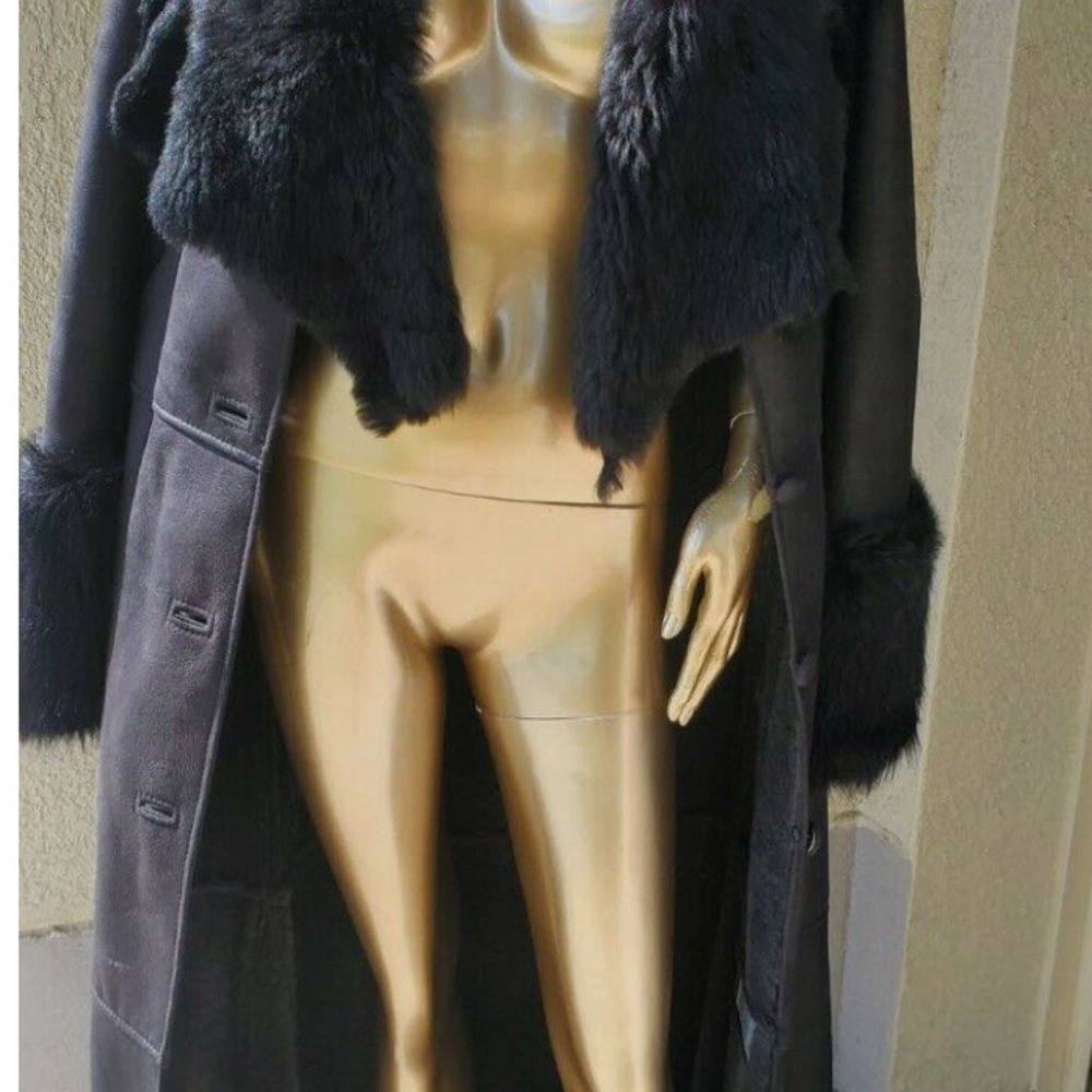 Genuine Italian shearling lambskin coat women's Saks fifth avenue.